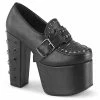 Women's Demonia Footwear TORMENT-500 Demonia Shoes Platform Gothic Spiked Shoe