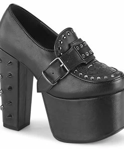 Women's Demonia Footwear TORMENT-500 Demonia Shoes Platform Gothic Spiked Shoe