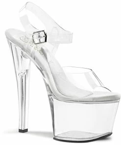 Pleaser Shoes By Pleaser USA 7 Inch Heels TREASURE-708 Pleaser Shoes Platform Compartment Stripper Shoes
