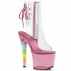 Pleaser Shoes By Pleaser USA UNICORN-1018C Pleaser Shoes Unicorn Heel Stripper Boot