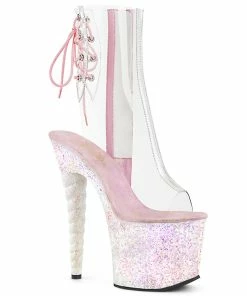 Pleaser Shoes By Pleaser USA Halloween Costume Footwear UNICORN-1018C Pleaser Shoes Unicorn Stripper Boots