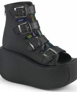 Demonia Shoes VIOLET-150 Black Ankle High Gothic Demonia Boot