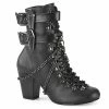 Demonia Shoes Women's Demonia Footwear VIVIKA-128 Demonia Boots Gothic Ankle Boot