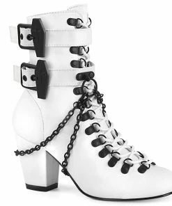 Women's Demonia Footwear VIVIKA-128 Demonia Shoes Vegan Leather Ankle Boot