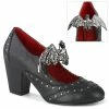 VIVIKA-32 Demonia Shoes Gothic Studded Maryjane