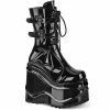 Women's Demonia Footwear WAVE-150 Demonia Shoes Wedge Gothic Boot