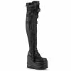 WAVE-315 Demonia Shoes Gothic Thigh High Platform Boot